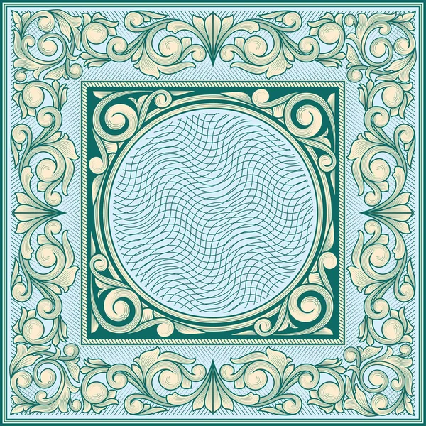 Vintage Decorative Ornate Card — Stock Vector