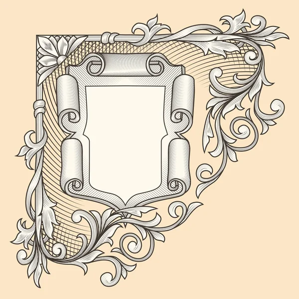 Винтажные Декоративные Знаки Отличия Вектор Иллюстрация — стоковый вектор