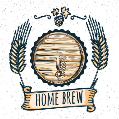 Ev yapımı craft bira amblemi