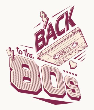 80 'lerin retro parti poster tasarımına geri dönelim.