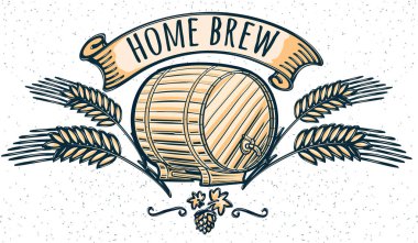 Ev yapımı bira amblemi