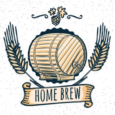 Ev yapımı bira amblemi