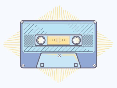 Ses kaset funky modern amblem