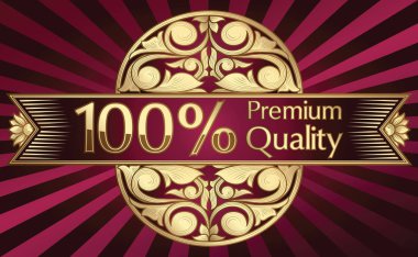 Premium kalite altın amblem