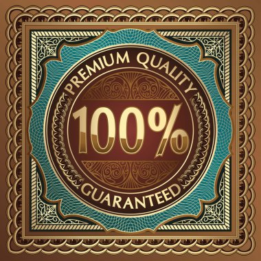 Premium kalite altın amblem