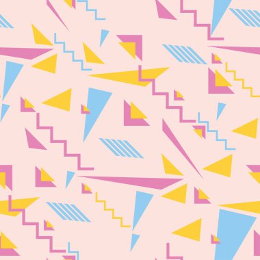 Dikişsiz desen arka plan soyut geometrik şekiller