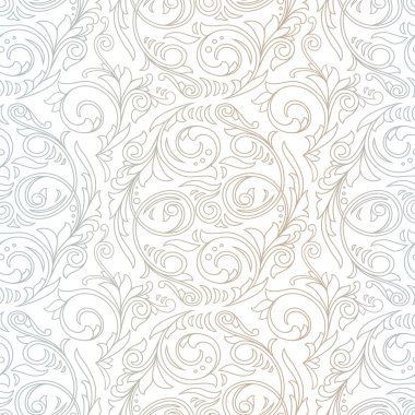 Çiçek süslü dekoratif sorunsuz arka plan