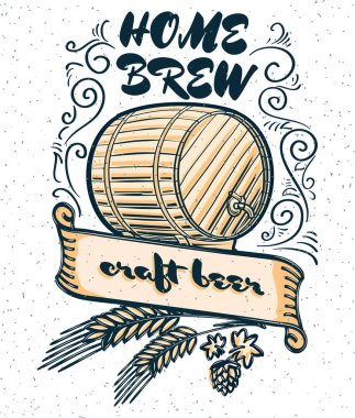 Ev yapımı craft bira amblemi