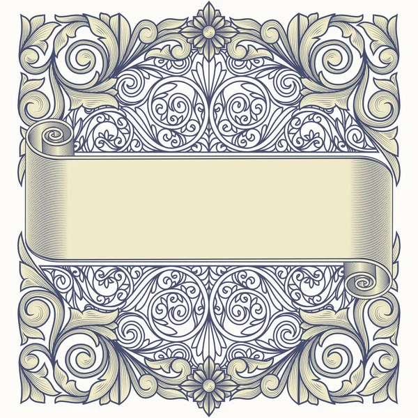 Design Vintage Ornamentado Decorativo — Vetor de Stock