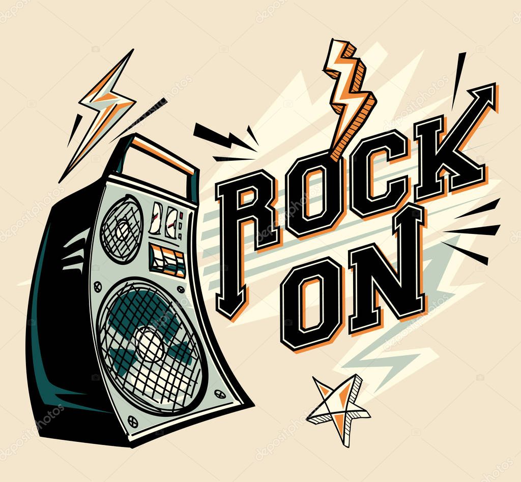 Rock on - music design with loudspeaker