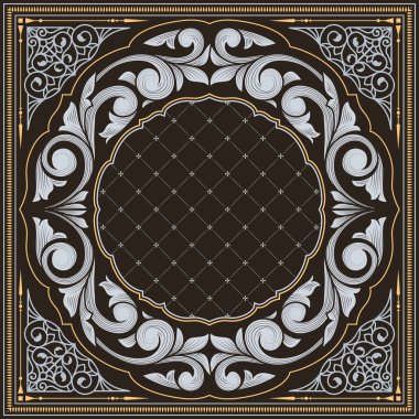 Dekoratif dekoratif retro tasarım kartı