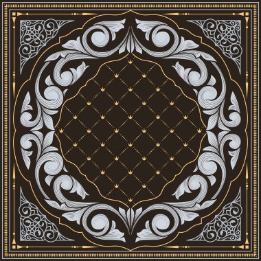 Klasik dekoratif tasarım kartı