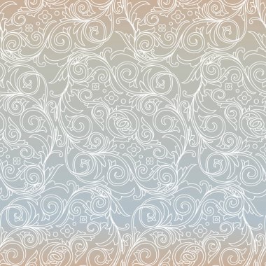 Çiçek süslü dekoratif sorunsuz arka plan