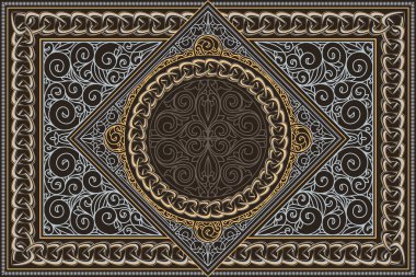 Dekoratif retro tasarımı boş