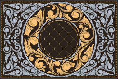 Dekoratif dekoratif retro tasarım kartı