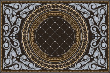 Dekoratif dekoratif retro tasarım kartı