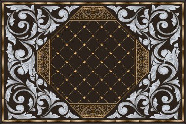 Dekoratif dekoratif retro tasarım kartı