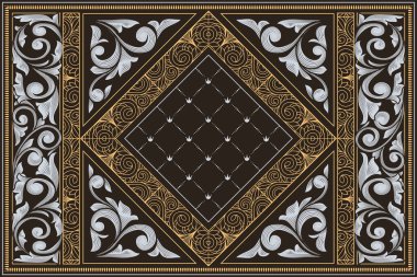 Dekoratif dekoratif retro tasarım kartı