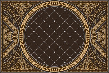 Dekoratif dekoratif retro tasarım kartı