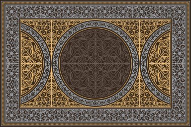 Dekoratif dekoratif retro tasarım kartı