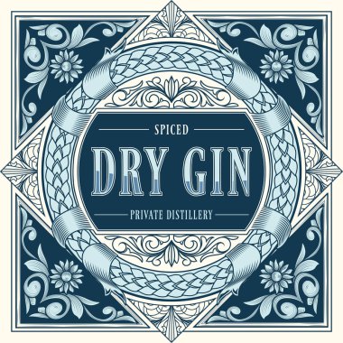 Metin Kuru Cin ile dekoratif etiketi süsleName 