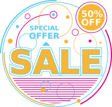 Satış - reklam perakende satış şablonu