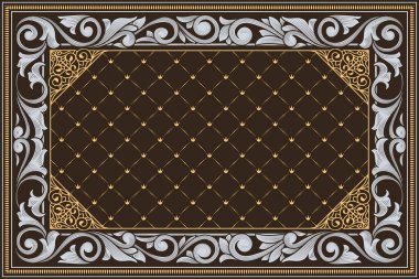 Dekoratif dekoratif retro tasarım kartı