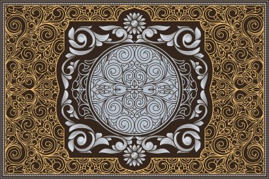 Dekoratif dekoratif retro tasarım kartı