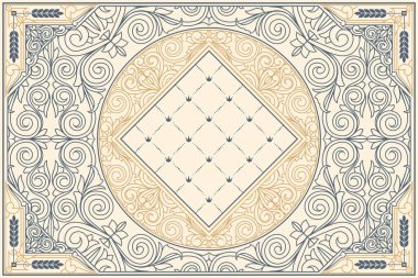 Dekoratif dekoratif retro tasarım kartı