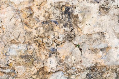 Parlak taş duvar doku arka plan closeup, Alanya, Türkiye'de fort gelen parçası