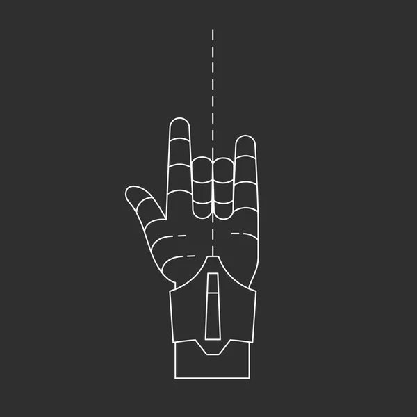 Rock and roll vector icon. — Stock Illustration Rock and roll vector icon. Royalty Free Stock Illustrations