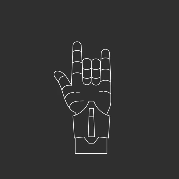Rock and roll vector icon. — Stock Illustration Rock and roll vector icon. Royalty Free Stock Illustrations