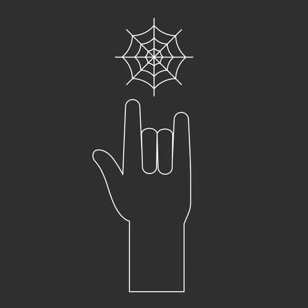 Rock and roll vector icon. — Stock Illustration Rock and roll vector icon. Stock Illustration