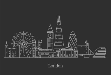 Londra şehir manzarası.