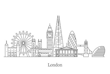 Londra şehir manzarası.