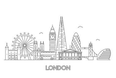 Londra şehir manzarası.