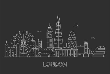 Londra şehir manzarası.