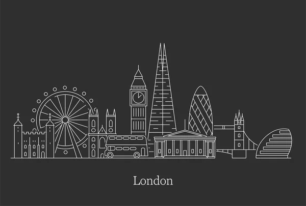 De skyline van de stad van Londen. — Stockvector