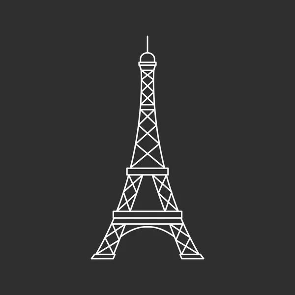 Ilustración de la torre Eiffel — Vector de stock