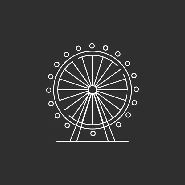 Pariserhjul siluett. — Stock vektor