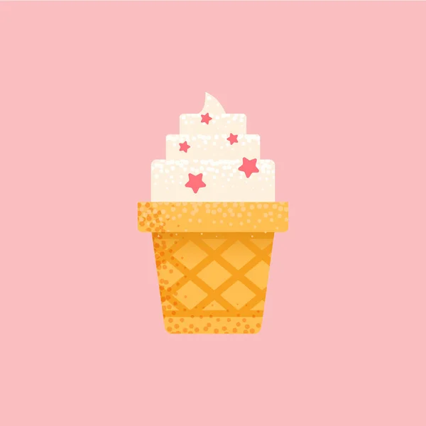 Crème glacée colorée savoureuse . — Image vectorielle