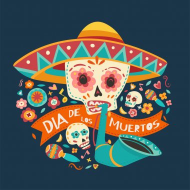 Day of the dead. Vector illustration. clipart