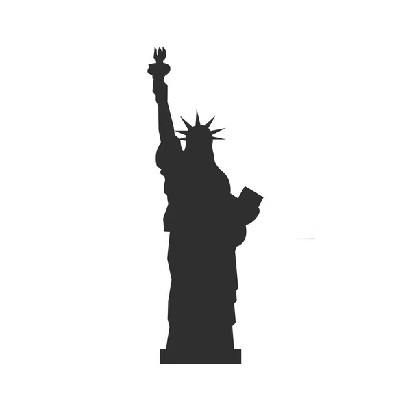 Estatua de la libertad. — Vector de stock