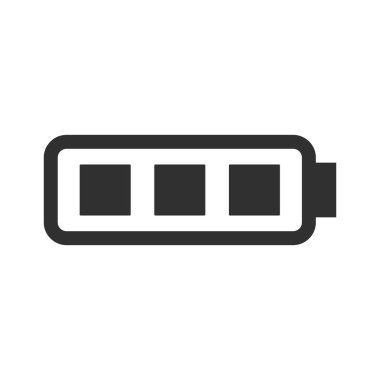 Elektrik pili tam şarjlı simge.