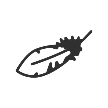 Tüylü simge şablonu.