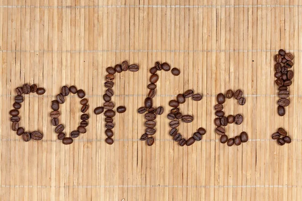 Inscriptie koffie — Stockfoto