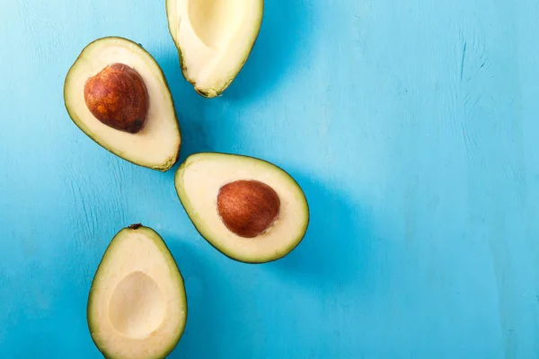 Verse Avocado Kleur Achtergrond Gezondheid Natuurvoeding — Stockfoto