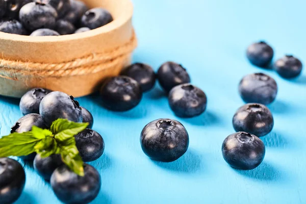 Olgun yaban mersini taze yakın çekim. Gıda katkı maddeleri. Doğa arka plan