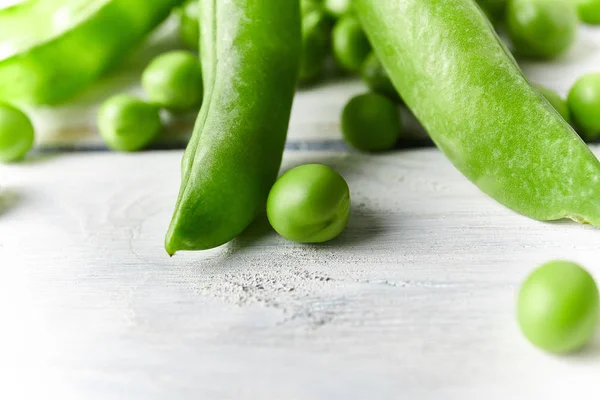 Fresh Green Peas Close Food Ingredients Nature Background — Stock Photo, Image