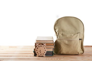 Ofis, banka donatımı ile okul çanta. Geri okul kavramı